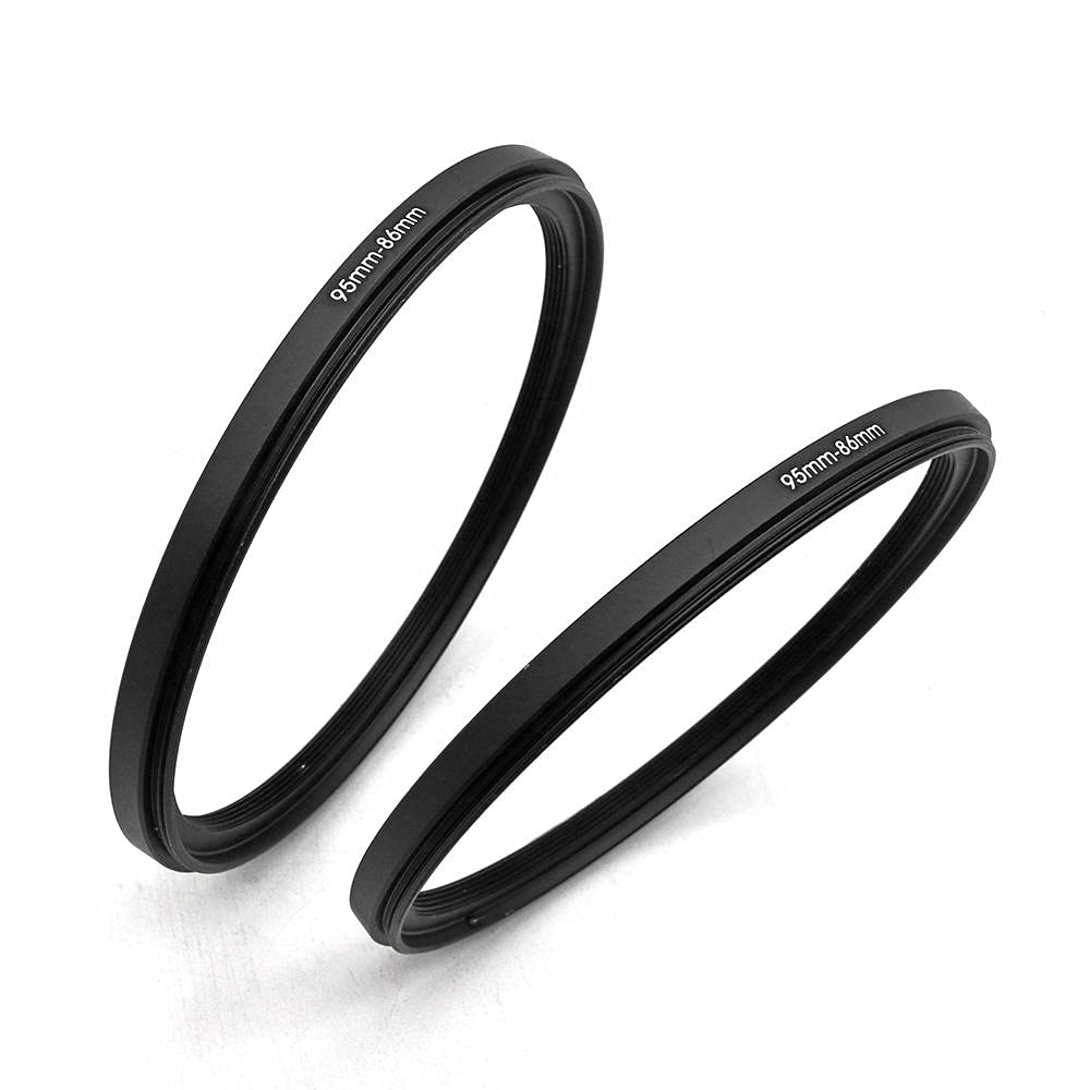 95 To 86Mm Metal Step Rings/ 95Mm To 86Mm Step Down Ring Filter Ring Adapter For 95Mm Camera Lens & 86Mm Uv Cpl Nd Filters Hoods