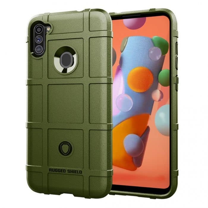 Ego Tactical Rugged Shield Brand Solid Color Tpu Phone Case For Samsung Galaxy A11(4G)   Od Green