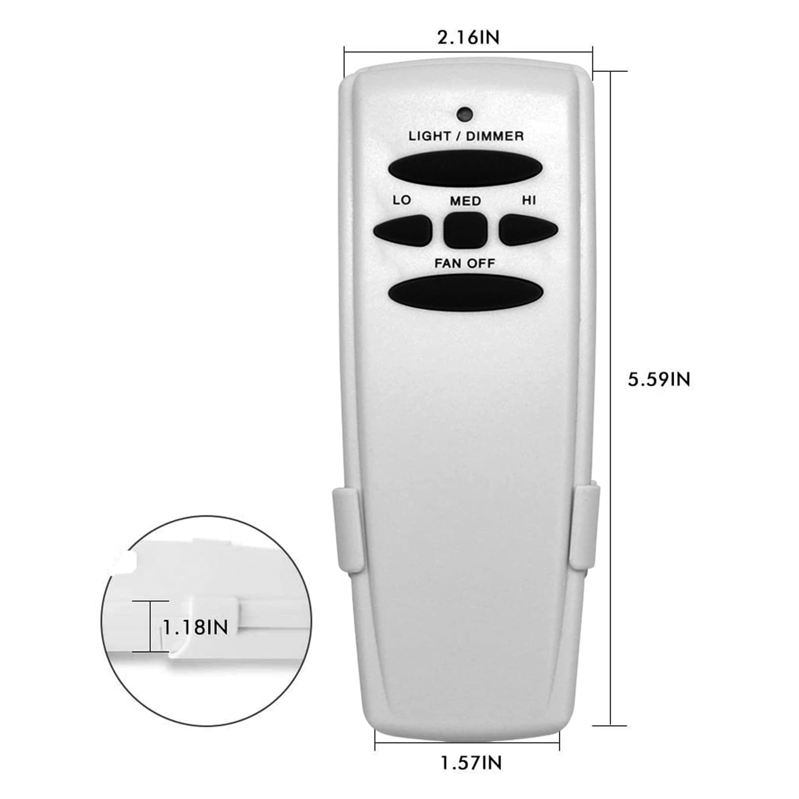 Hd5 Ceiling Fan Remote Control Replacement For Hampton Bay Fan Hd Uc7078T Chq7078T Fan Hd5 Standard Rr7079T