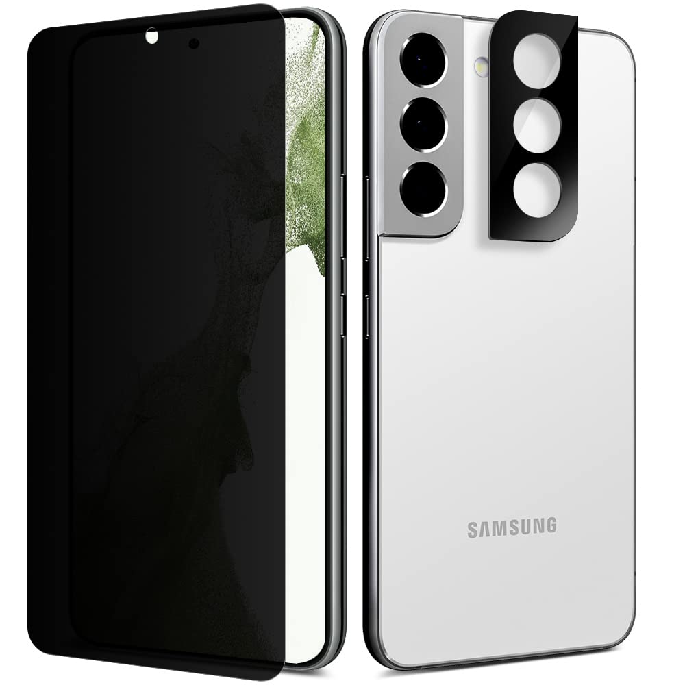 Diacube [2+1 Pack] For Samsung Galaxy Galaxy S21 (6.2''), 2 Pack Privacy Screen Protector + 1 Pack Glass Camera Lens Protector [
