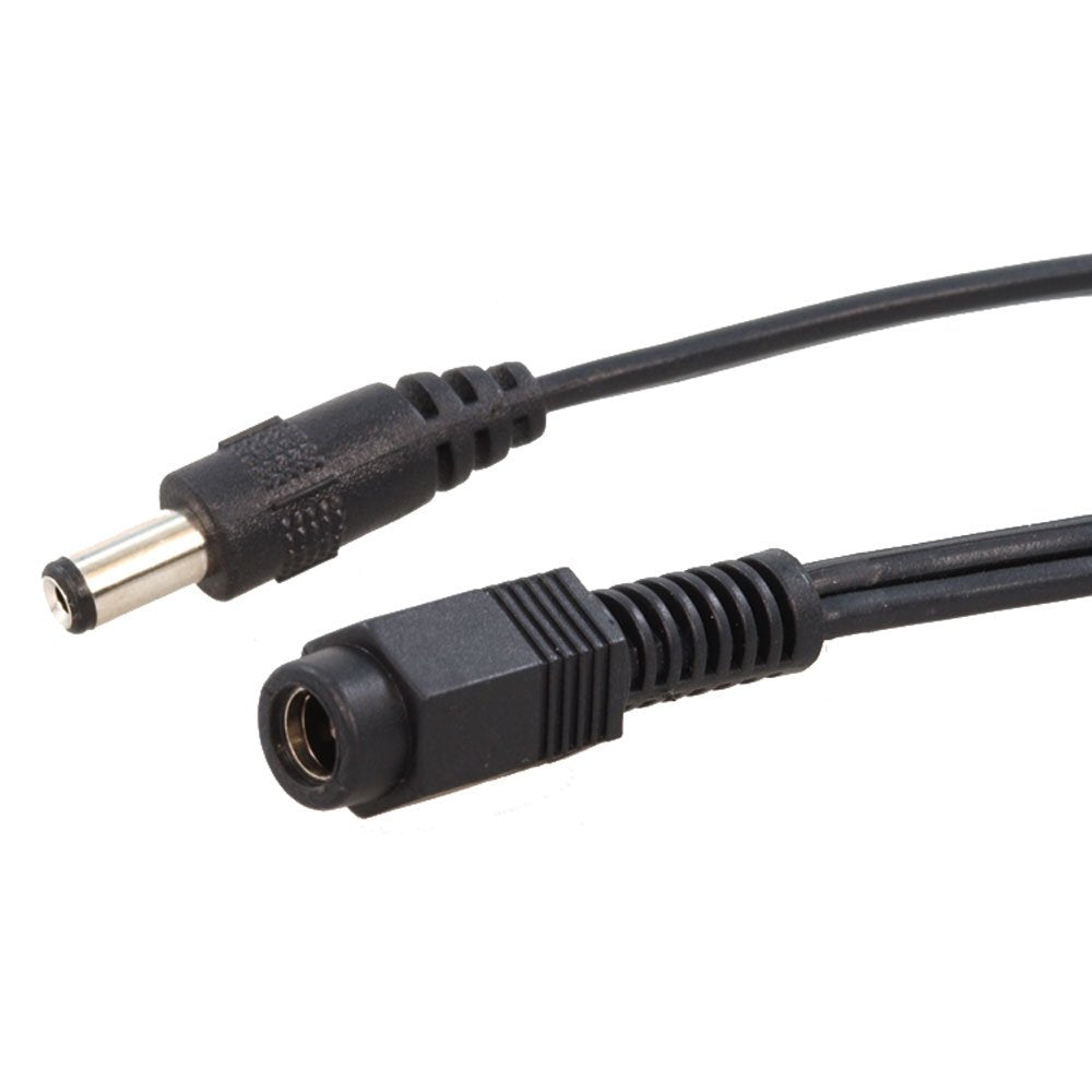 Xytronic DCEXTCORD2.5-6FT Jameco Valuepro DC Extention Cable, Male/Female, Straight Plugs, 18 AWG, 6 Length, 2.5mm Diameter, Bl