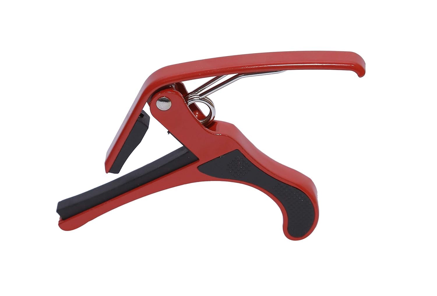 Jurez Jrz250Rd One Handed Trigger Guitar Metal Capo Quick Change For Ukulele, Electric And Acoustic Guitars, Red