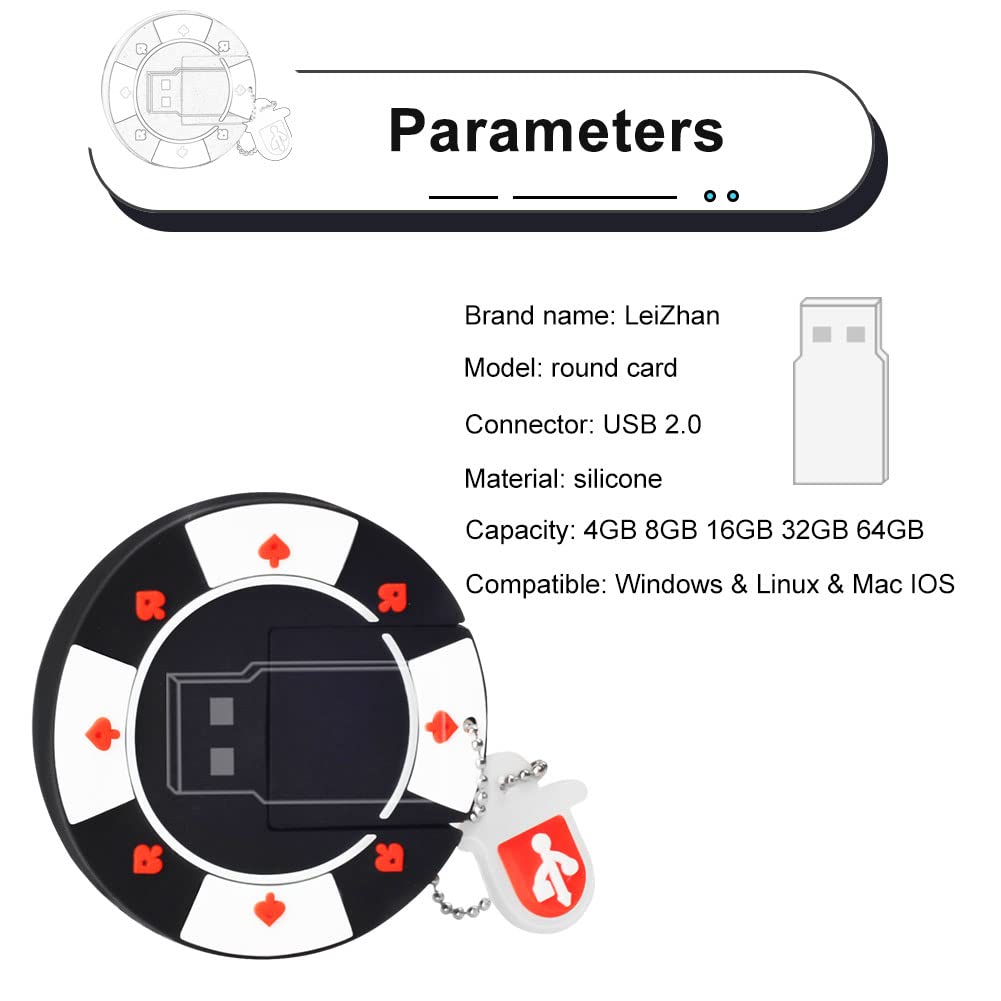 Leizhan 32Gb Chip Shape Usb Flash Drive Silicone Memory Stick Creative Gift Thumb Drive Gift Pendrive