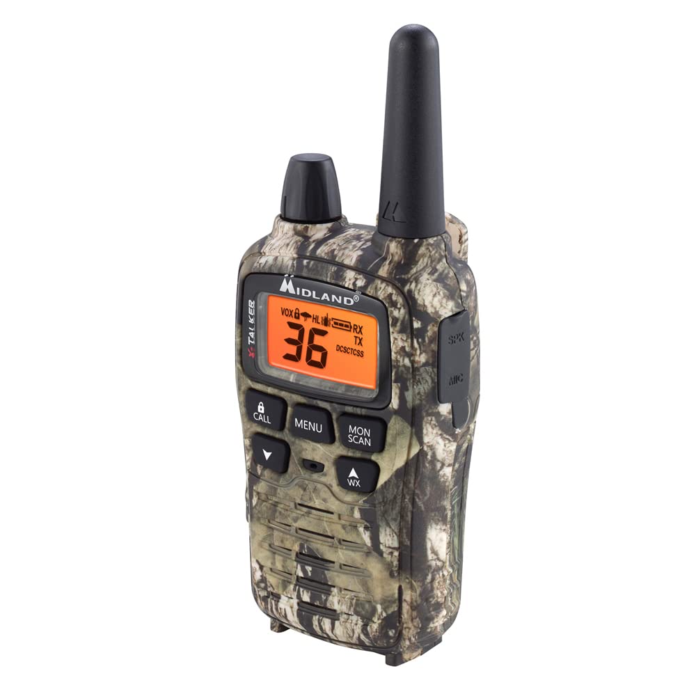 Midland�   T75Vp3   36 Channel Frs Two Way Radio   Long Range Walkie Talkie, 121 Privacy Codes, & Noaa Weather Scan + Alert   Mossy Oak Camo   Set Of 2