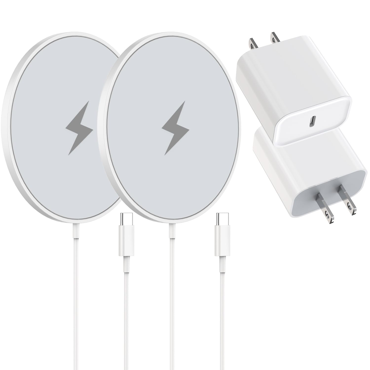 Magnetic Wireless Charger Fast Apple Mag-Safe Charger for iPhone 16 Pro Max/16 Pro/iPhone 15Pro Max/15 Plus/14/13/12/AirPods 3/2