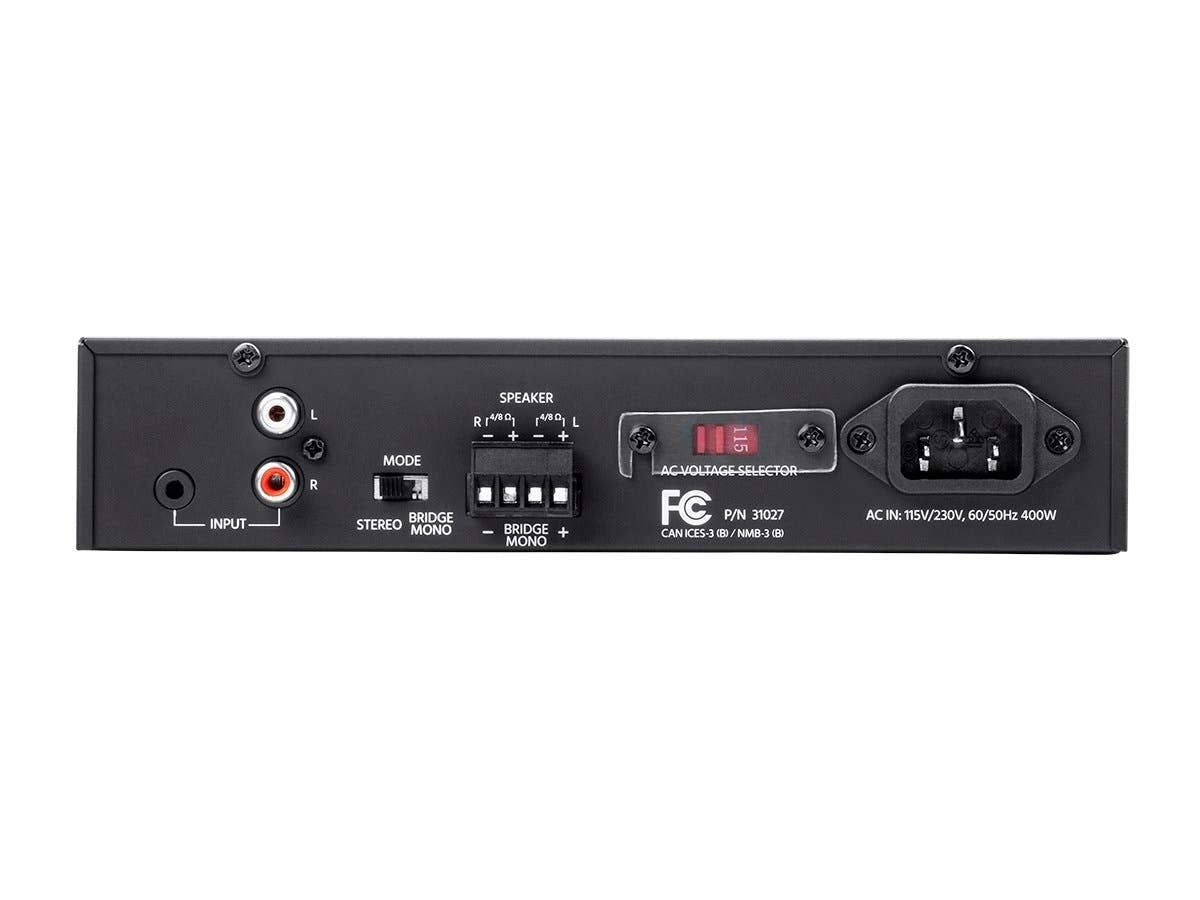 Monoprice Unity Power Amplifier   450 Watt, Bridgeable, Class D, Stereo Speaker Output, Black