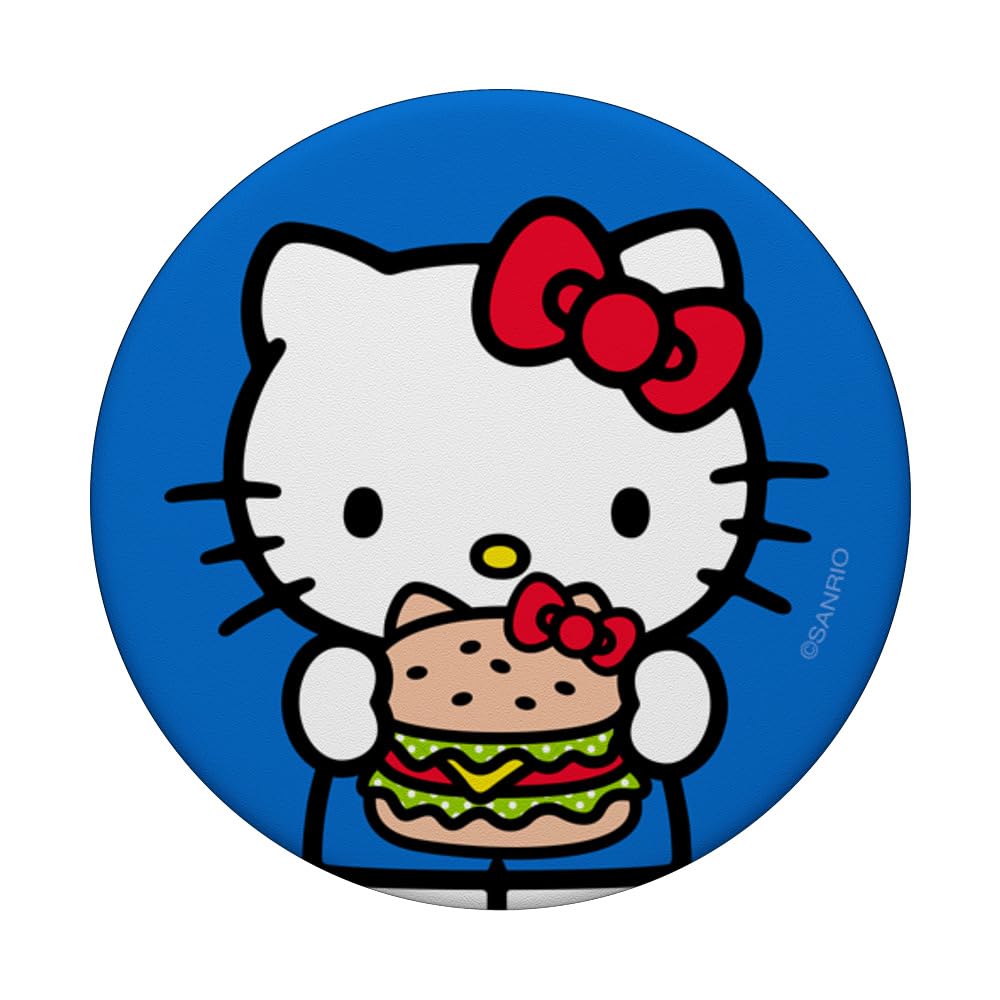 Hello Kitty Burger Popsockets Stand For Smartphones And Tablets Popsockets Standard Popgrip