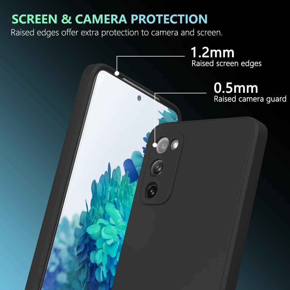 Wogroo For Samsung Galaxy S20 Fe Case Black, Scratch Resistant With Soft Touch, Slim Thin Phone Cover For Samsung Galaxy S20 Fe