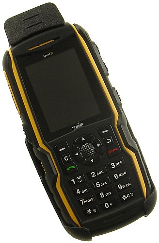 Nakedcellphones New Black Spring Clip Belt Holster Rotating Case For Sprint Sonim Xp Strike Xp3410, Telus/At&T Bolt Xp5560, Bel