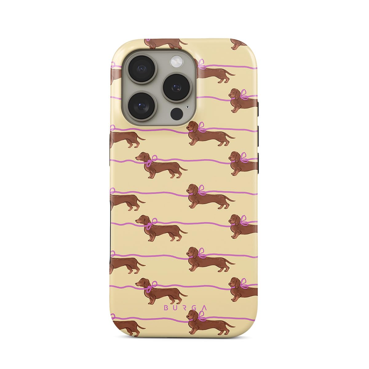 BURGA Unisex Phone Case for iPhone 16 ProMax - Dual-Layer Hybrid Design with Shock-Absorbing TPU & Durable Exterior, Scratch-Res