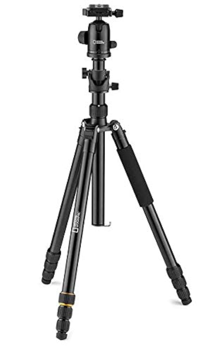 National Geographic Travel Tripod Kit, 90� Column, 4 Sections, Lightweight Aluminum, Compatible With Canon,Nikon,Sony Dslr, 360 Degree Ball Head, Quick Release Plate, 8Kg Load Capacity With Carry Bag