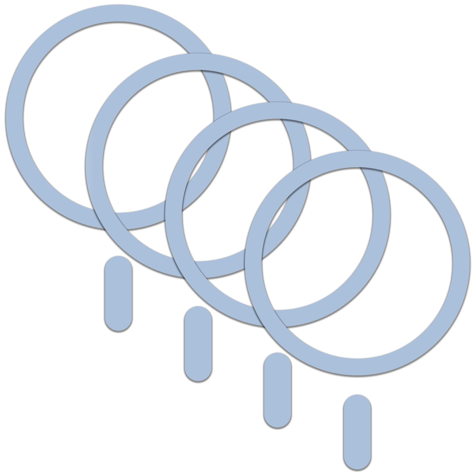 Metal Ring Adhesive Compatible With Magsafe Sticker Designed For Iphone 12 13 14 15 16 Phone Case Converter Kit Accessories, Mag