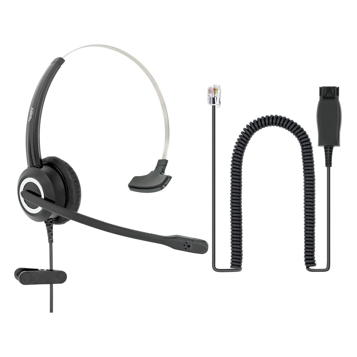 Avaya Headset Hd Voice With His Adapter Compatible With Avaya 1600, 9600, J100 Series Ip Phones Model, Plus 3.5Mm Adapter (Monaural)