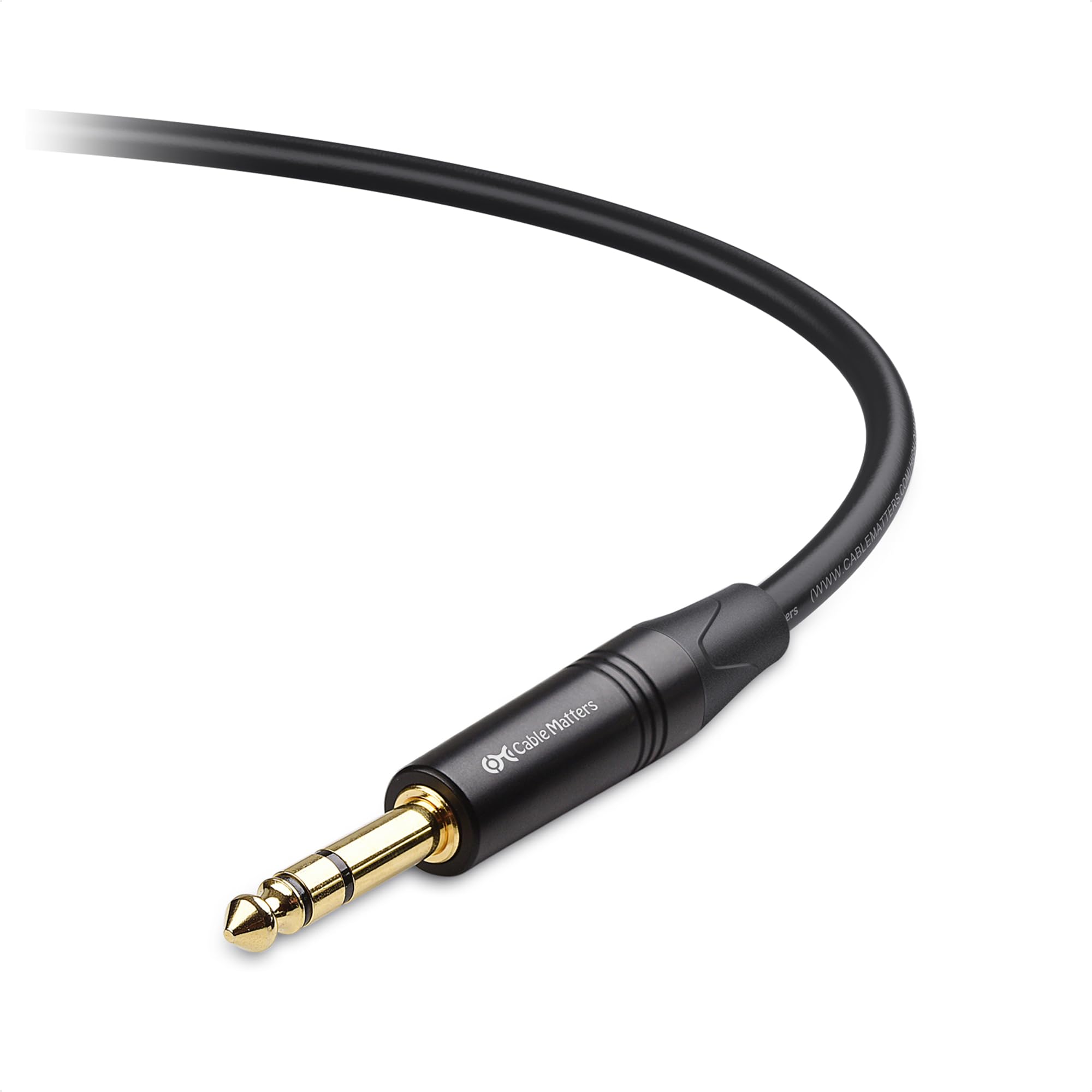 Cable Matters 6.35mm (1/4 Inch) TRS to XLR Cable 25 ft Male to Male (XLR to TRS Cable, XLR to 1/4 Cable, 1/4 to XLR Cable)