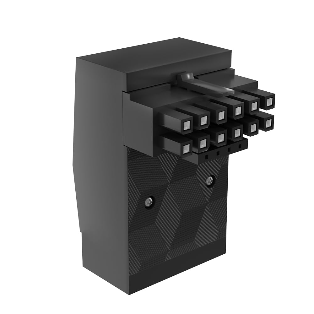 12Vhpwr 90 Degree Adapter: 16 Pin Gpu Power Connector 600W Pcie5.0 Right Angle Power Adapter For 12+4Pin Rtx 3090Ti 4070Ti 4080