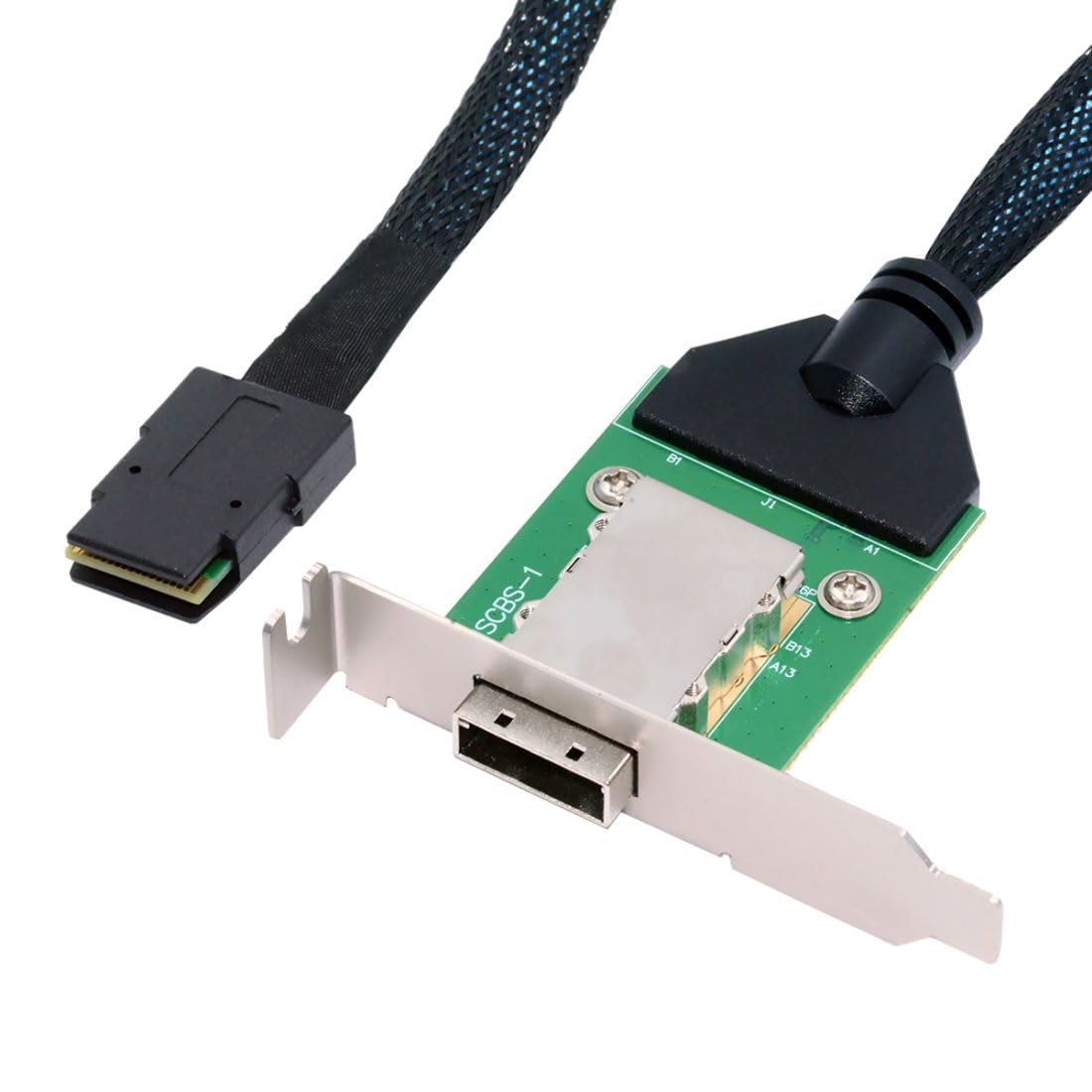 Chenyang Mini Sas Sff 8087 36Pin Host To Sff 8088 26Pin External Extension Data Cable Pcba With Low Profile Bracket