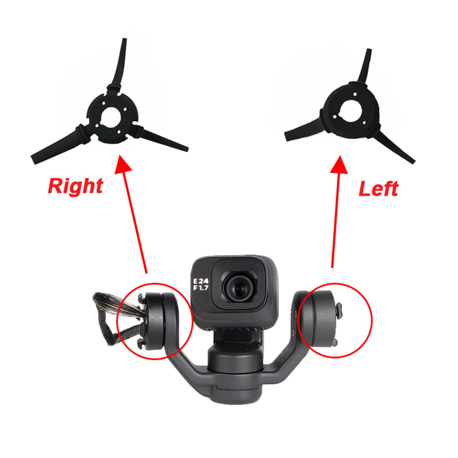 Zwllkjgs Replacement Shock Absorption Damper Rubber Cushion For Dji Mini 3 Pro/Mini 3 Gimbal Camera Repair Parts