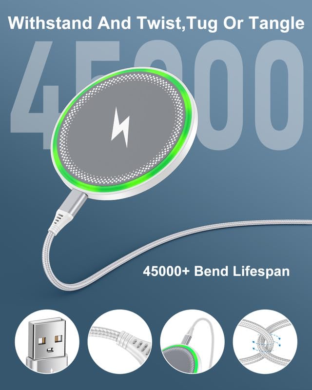 Pixel 10 Pro Xl Wireless Charger Android Fast Charging For Google Pixel 10 9 Pro Xl 8 8A 7, 2-Pack 15W Wireless Charging Pad Car