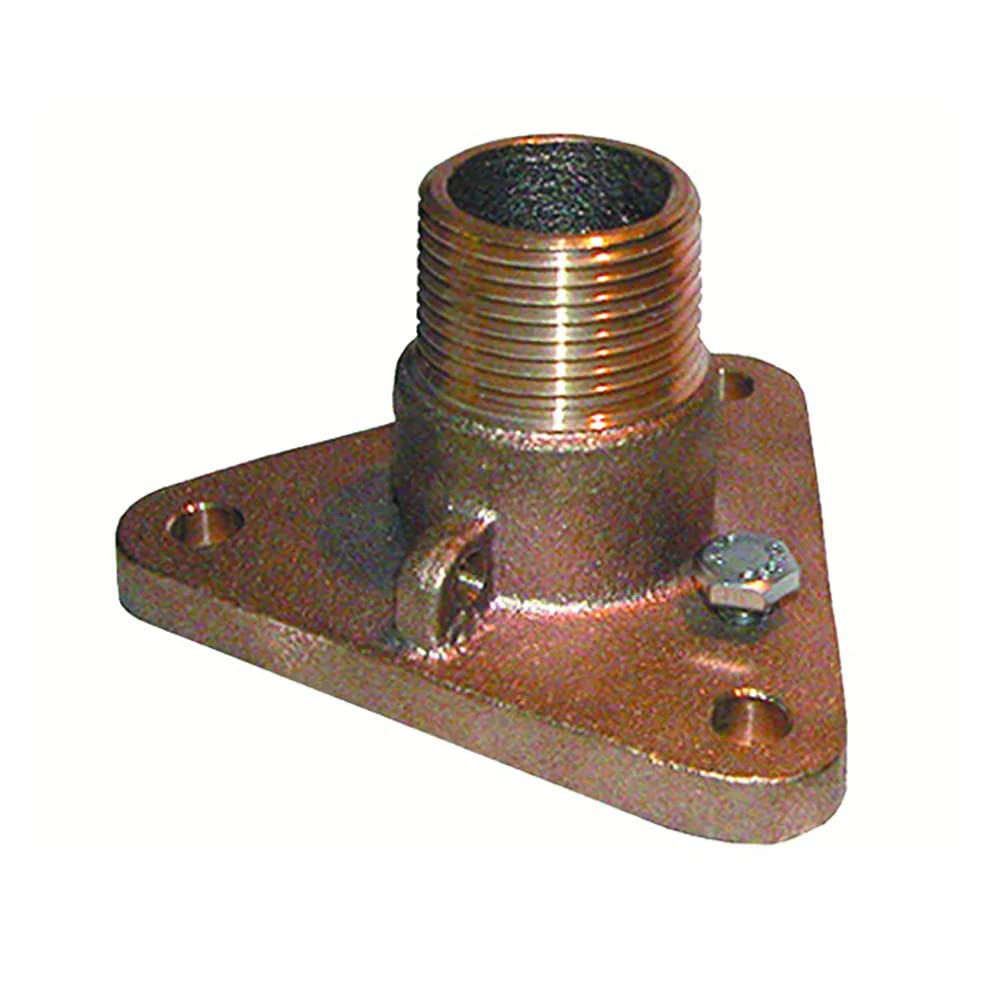 Groco 1-1/4'' Bronze Nps To Npt Flange Adapter,WBIASB00EVIOQFC