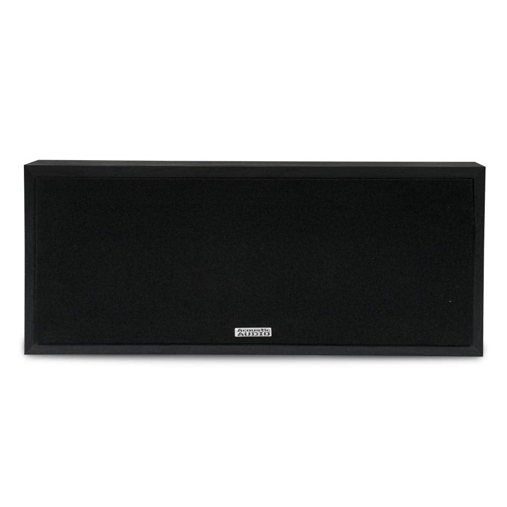 Acoustic Audio Psc 43 Dual 4'' 2 Way Center Channel Loudspeaker 150 Watt   Black Ash Finish