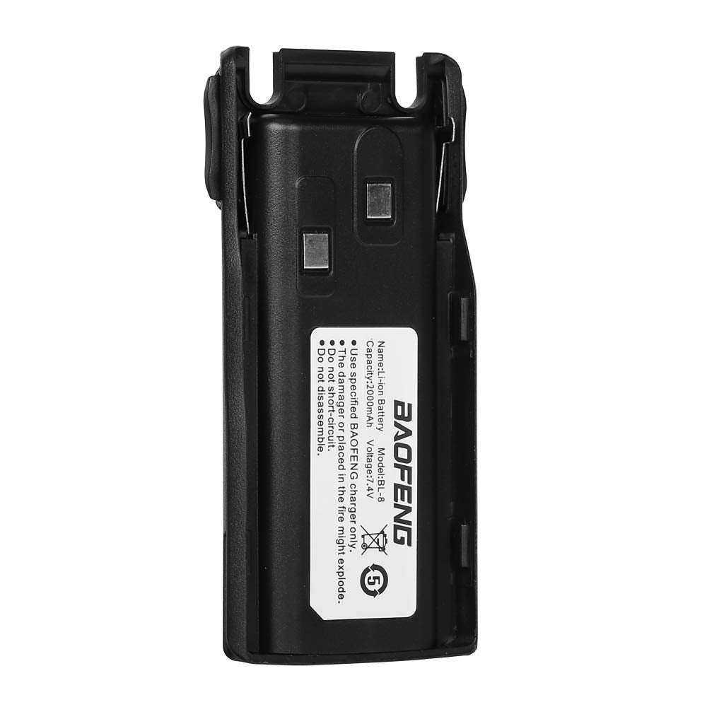 Baofeng Original Replacement Battery Bl 8 For Baofeng Uv 82, Uv 82L   Black