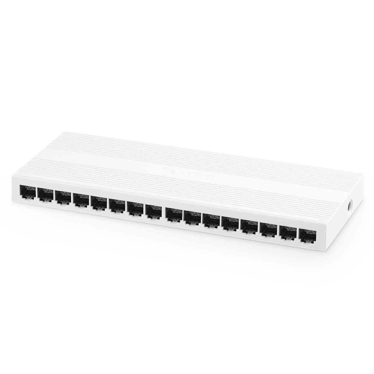 Binardat 16 Port Gigabit Ethernet Switch, 16 Ports 100/1000Mbps, Unmanaged Plug And Play, Mini Size Light Weight