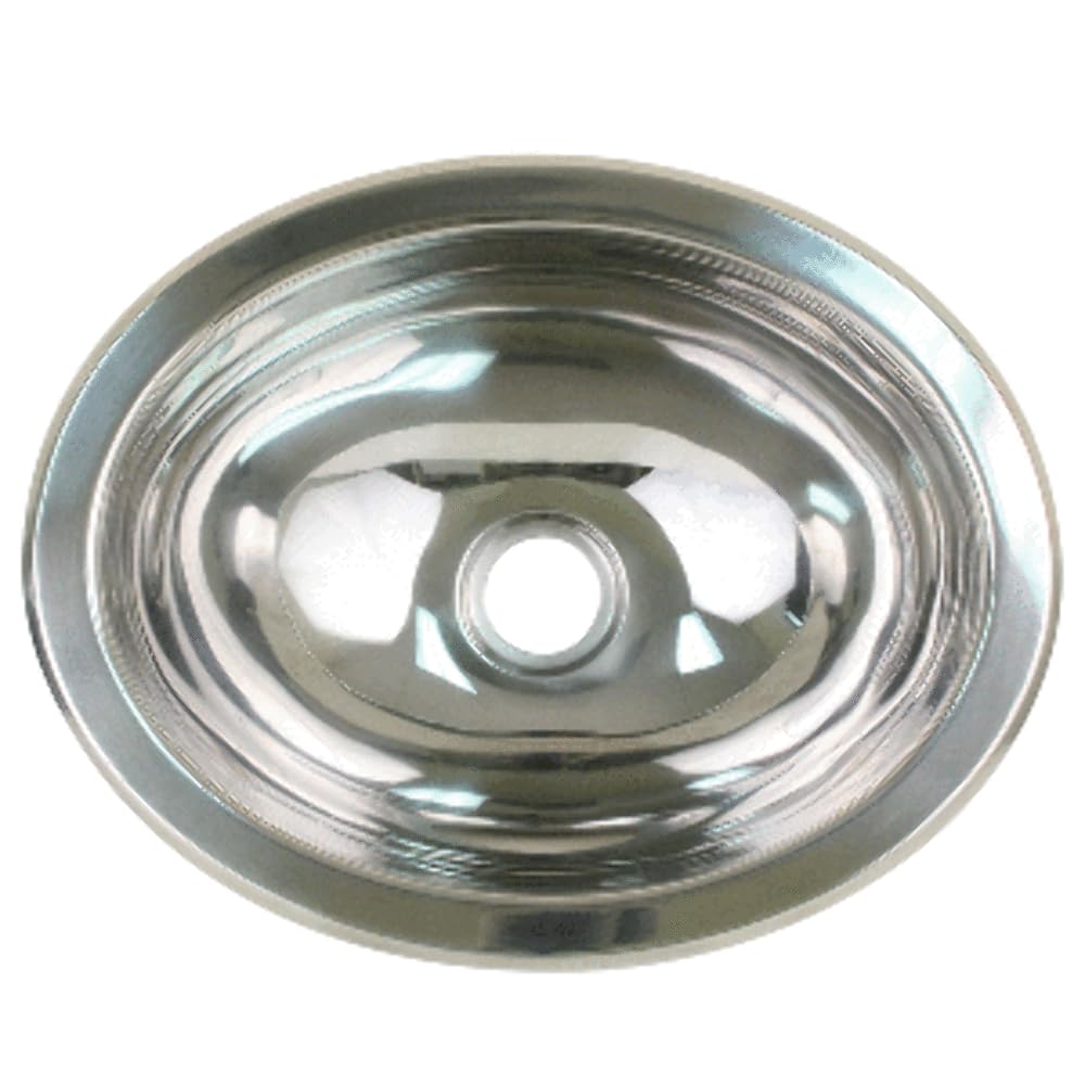 Scandvik Polished Ss Oval Sink - 13.25'' X 10.5'',WBAUVB002IZDMWI