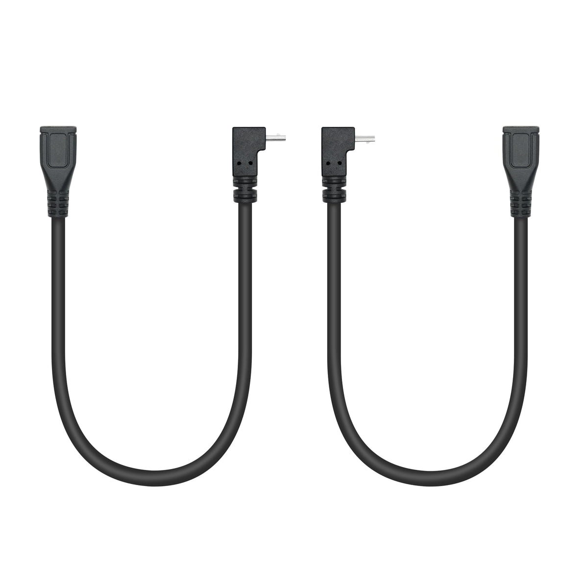 Short Micro Usb Extension Cable 9Inch, 90 Degree Up & Down Angle Micro Usb Male To Female Charging And Data Sync Cable For Micro