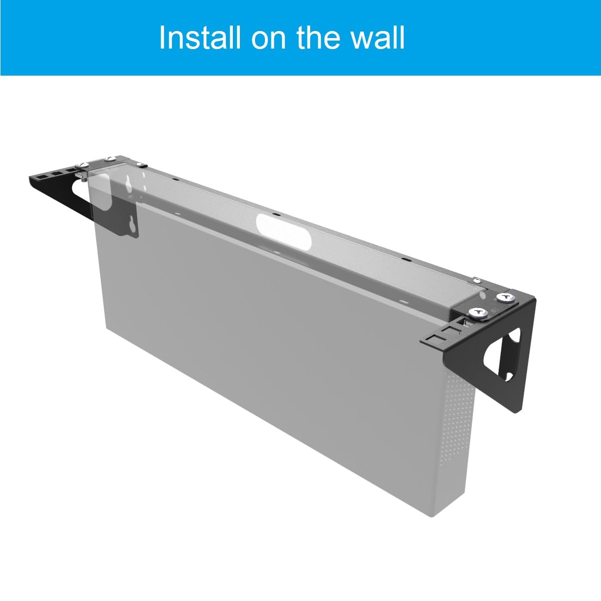 Qiaoyoubang 2U Vertical Wall Mount Rack   Steel Vertical Patch Panel Mounting Bracket For 19 Inch Networking Equipment