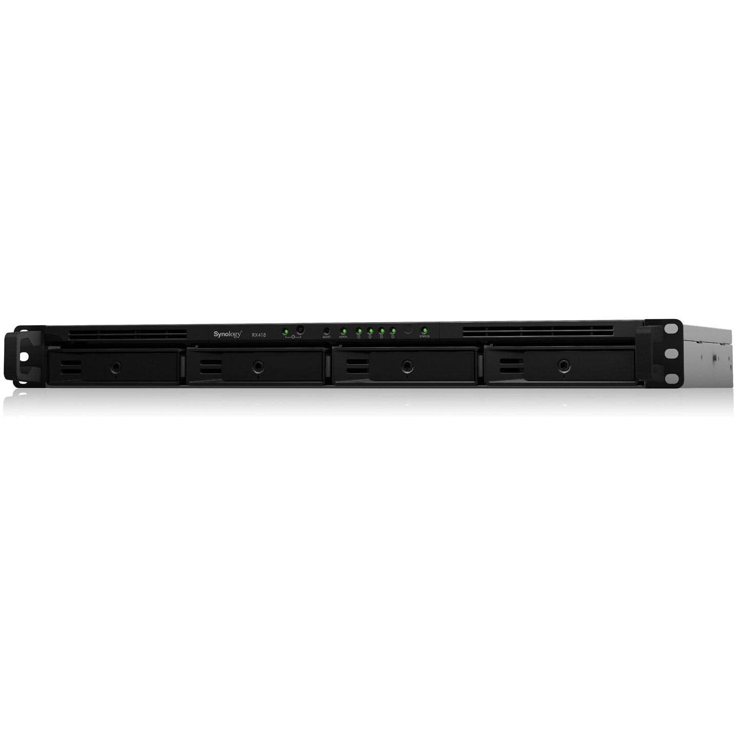 Synology Rx418 Rack (1U) Black Disk Array