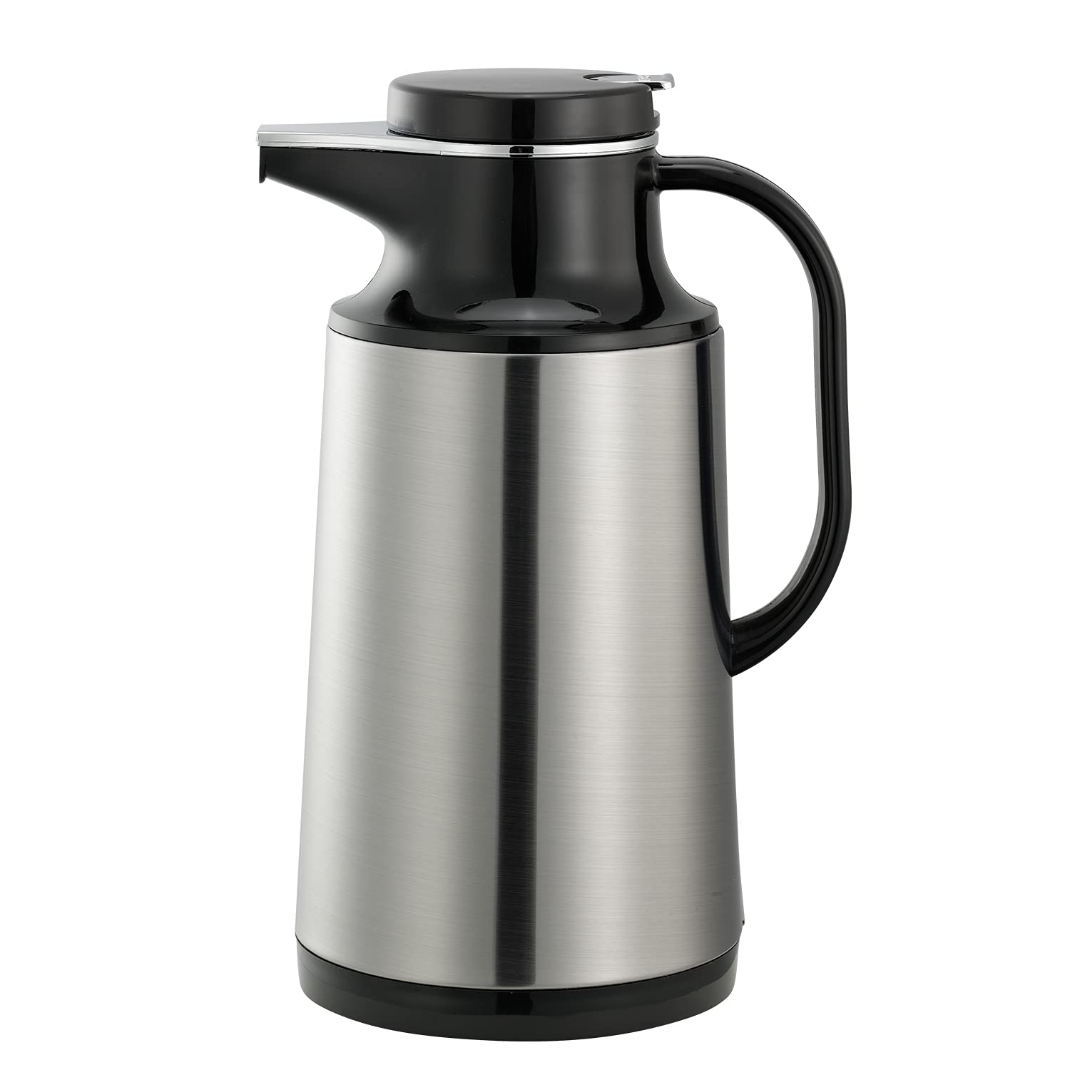 Service Ideas Hps101 Coffee At A Touch Server Carafe, Stainless Steel, 1 L (33.8 Oz)