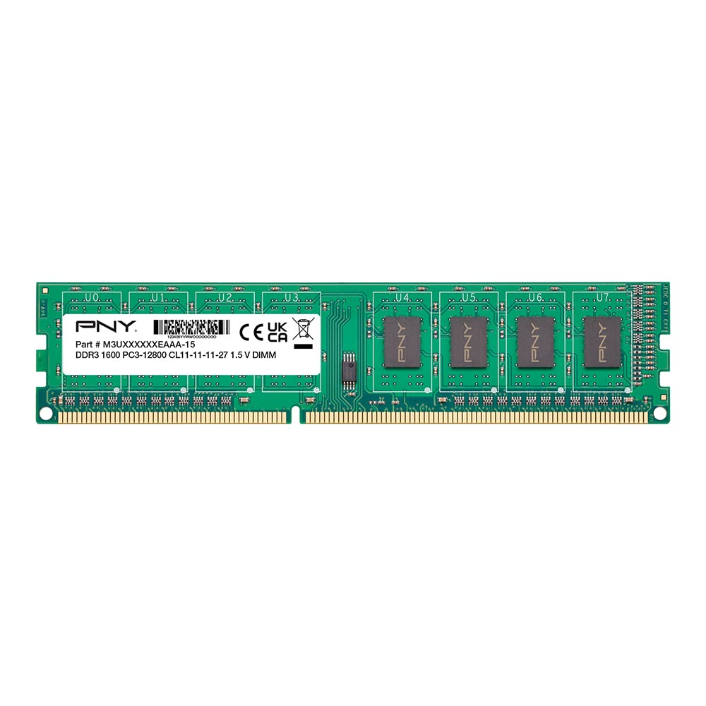 Pny Performance 8Gb Ddr3 1600Mhz (Pc3 12800) Cl11 1.5V Desktop Memory   Md8Gsd31600Nhs
