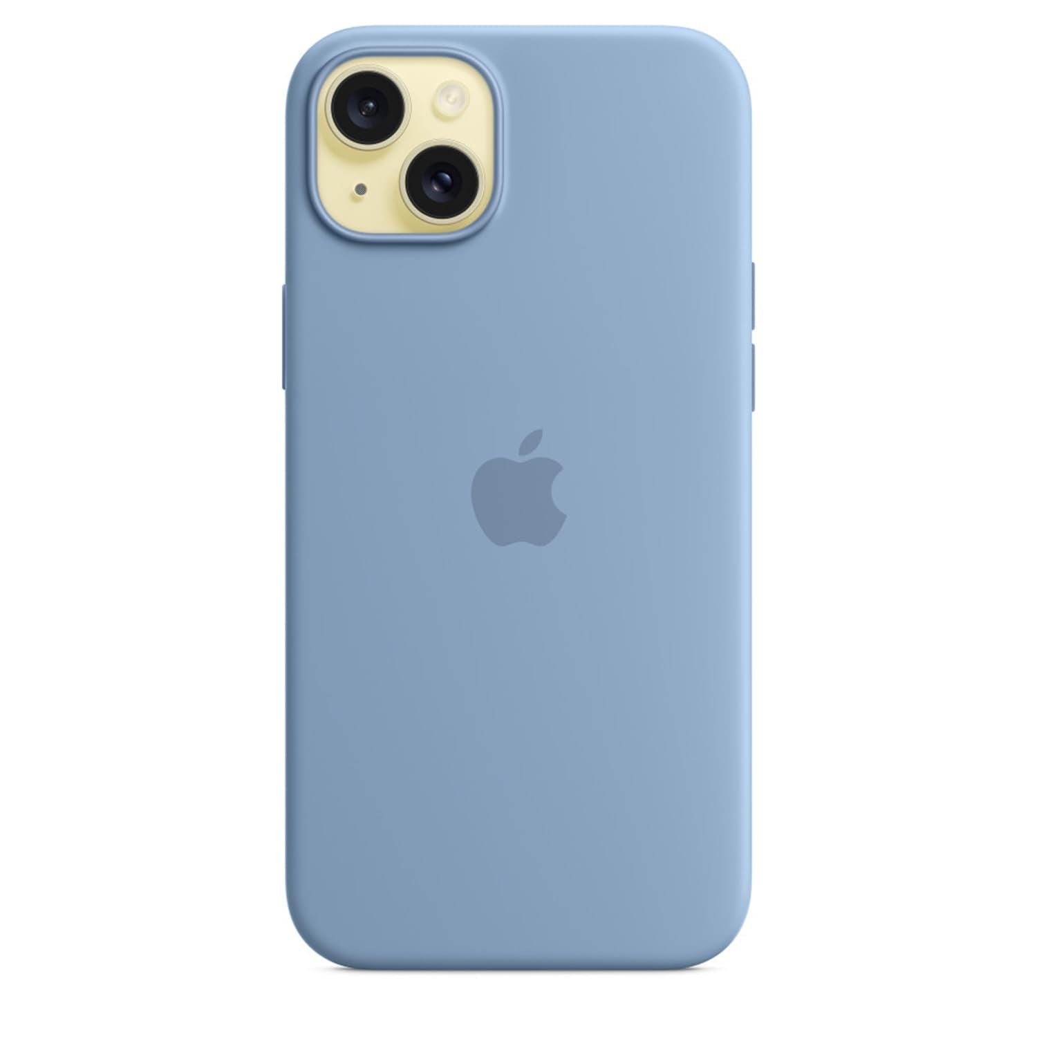 Apple Iphone 15 Plus Silicone Case With Magsafe   Winter Blue