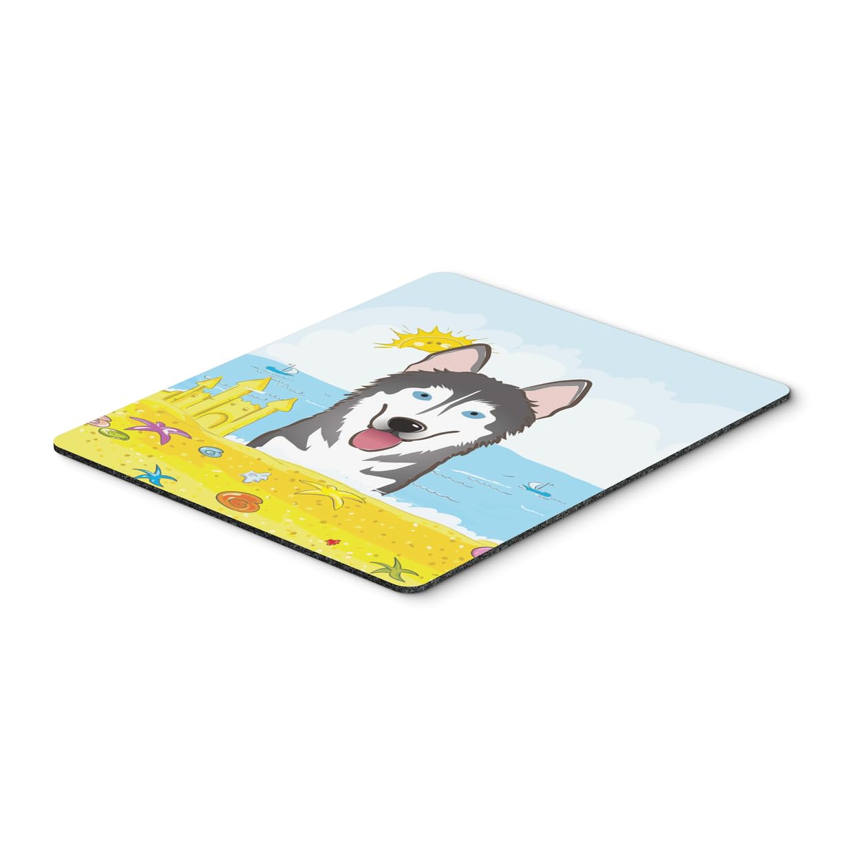 Carolines Treasures BB2086MP Alaskan Malamute Summer Beach Mouse Pad, Hot Pad or Trivet for Home Office Gaming Working Computer
