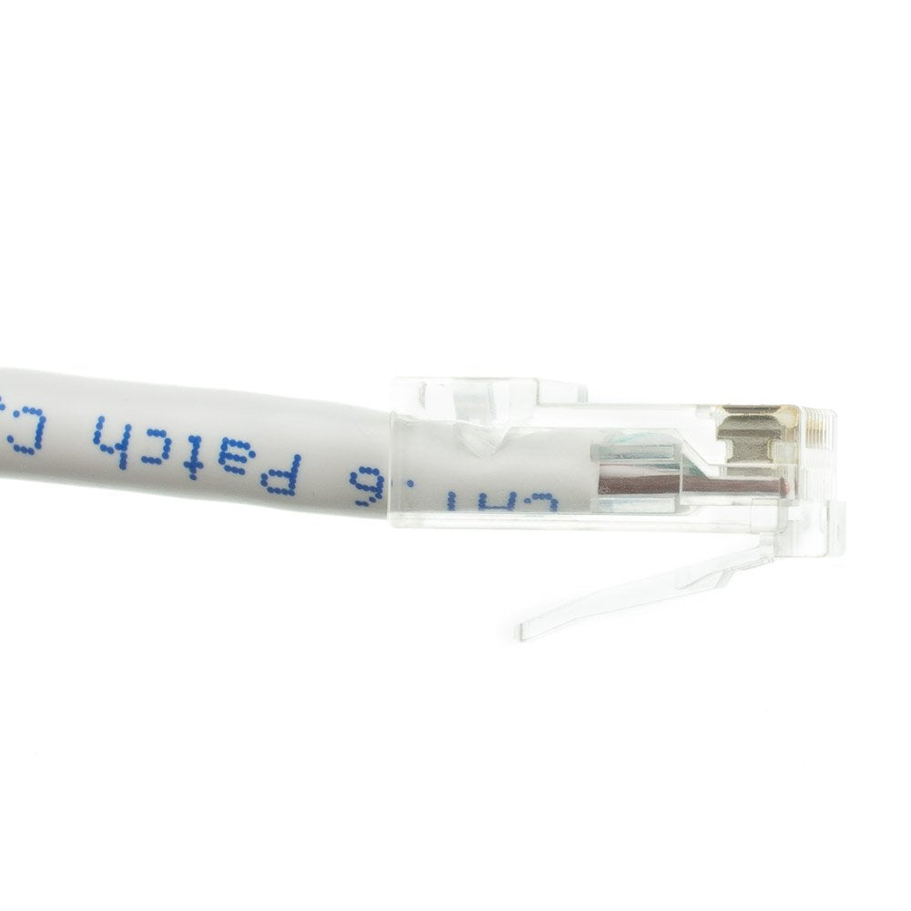 Cablewholesale 1 Foot Cat6 White Ethernet Patch Cable, Bootless, 24Awg ...