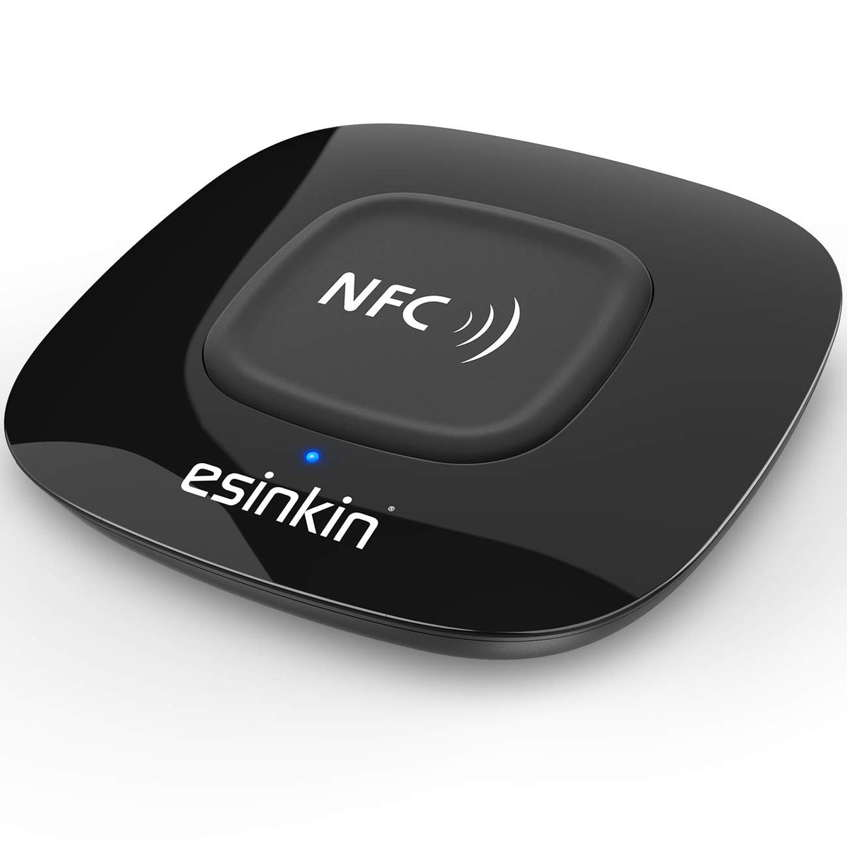 Esinkin Bluetooth Receiver Wireless, Nfc Enabled Audio Adapter 4.0 For Hd Home Stereo Music Streaming Sound System For 3.5Mm (Au