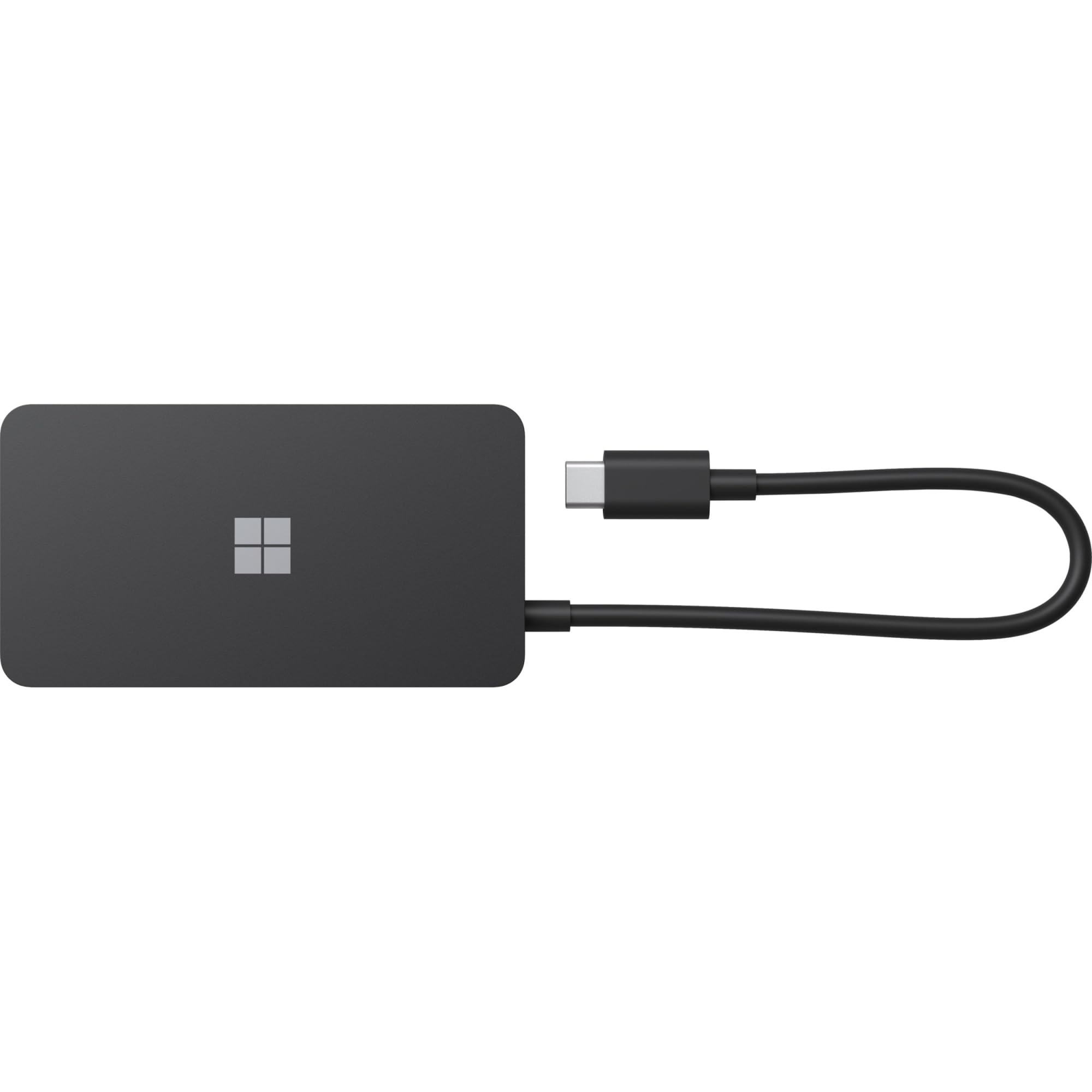 Microsoft USB-C Travel Hub SWV-00001 Multiport Adapter with VGA USB Ethernet HDMI Ports Black Plastic