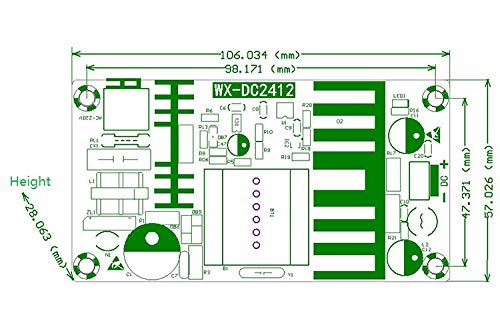 Noyito Ac To Dc 9V 6A Isolated Power Supply Module Ac 120V (110 260V) To Dc 9V 6A 54W (Peak 8A) Power Module With Overcurrent Ov