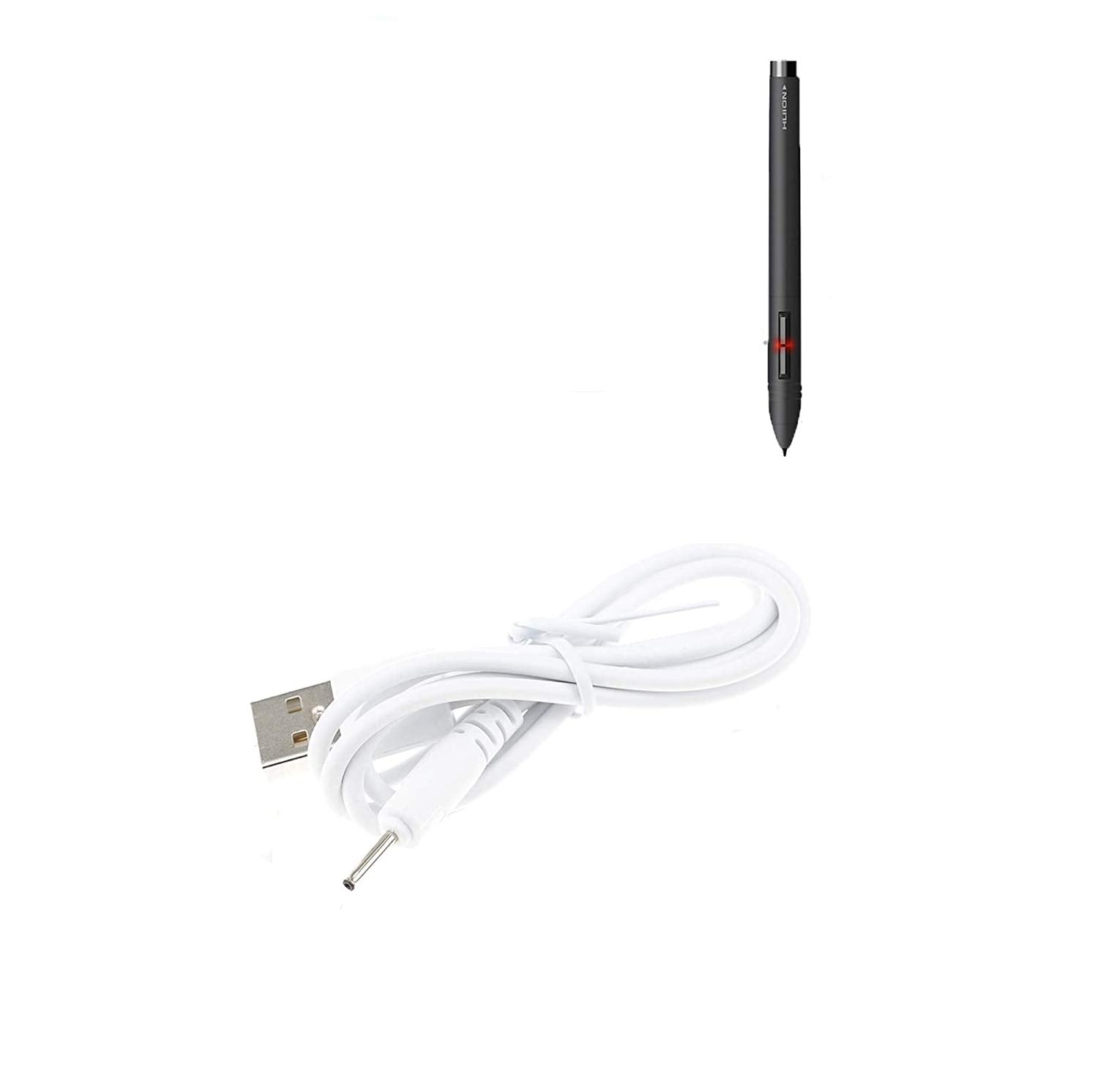 E Ecsem Charging Cable Compatible With Huion P80/Gt P80/Pf150/Pe330/Q11K V1/Gt 185/H610 Pro Drawing Tablet Rechargeable Pen, Rep