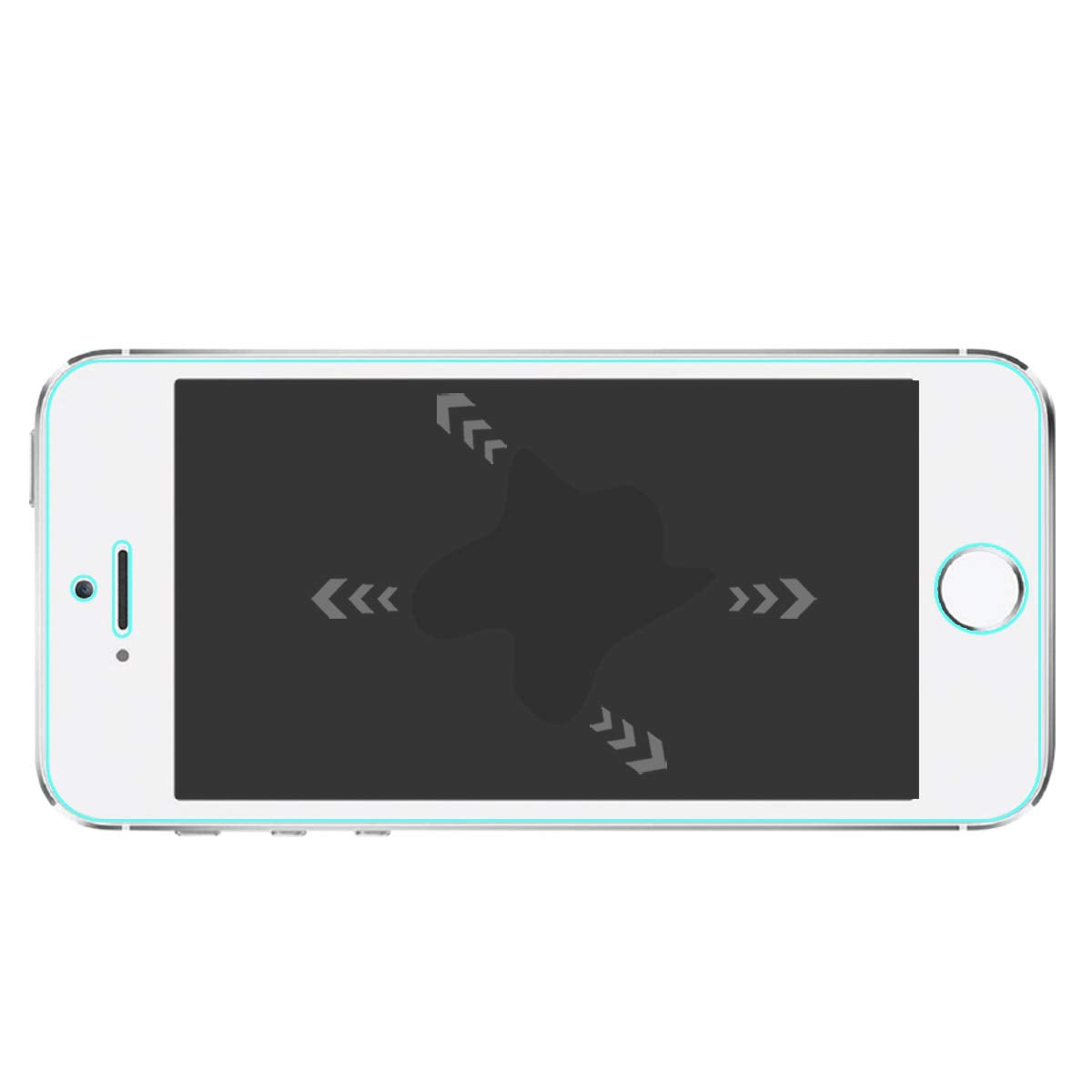 Mr.Shield-[3-Pack Designed For Iphone Se (2016 Edition Only) / Iphone 5/5S / Iphone 5C [Tempered Glass] Screen Protector With Li