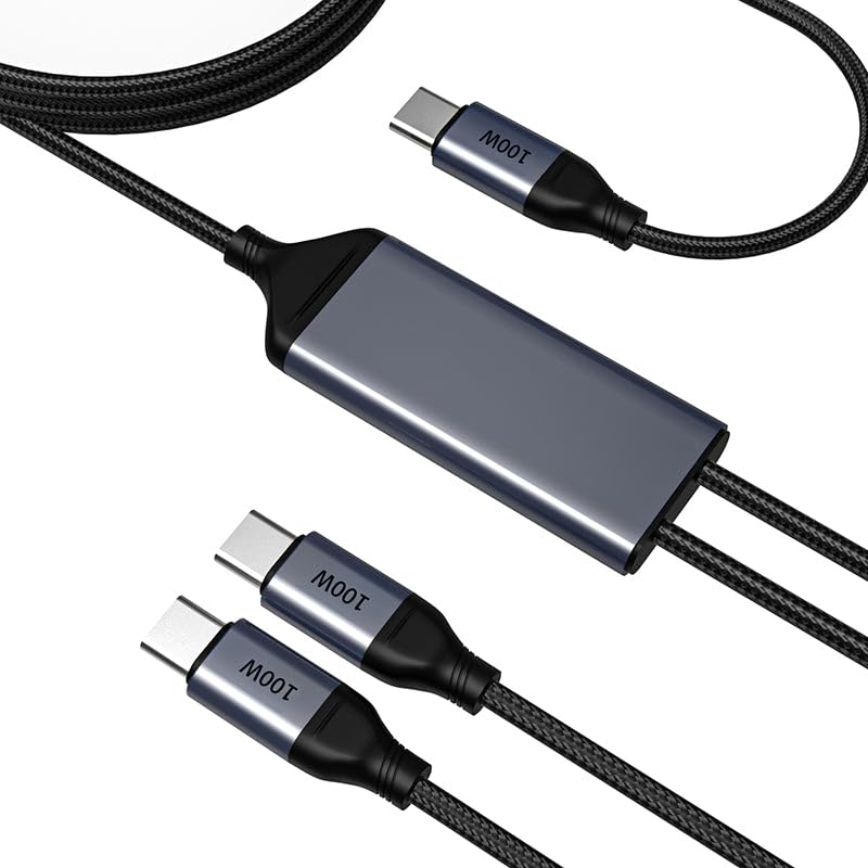 Omnihil 3.2Ft Usb-C Splitter Cable Compatible With Razer Kiyo Pro Streaming Webcam