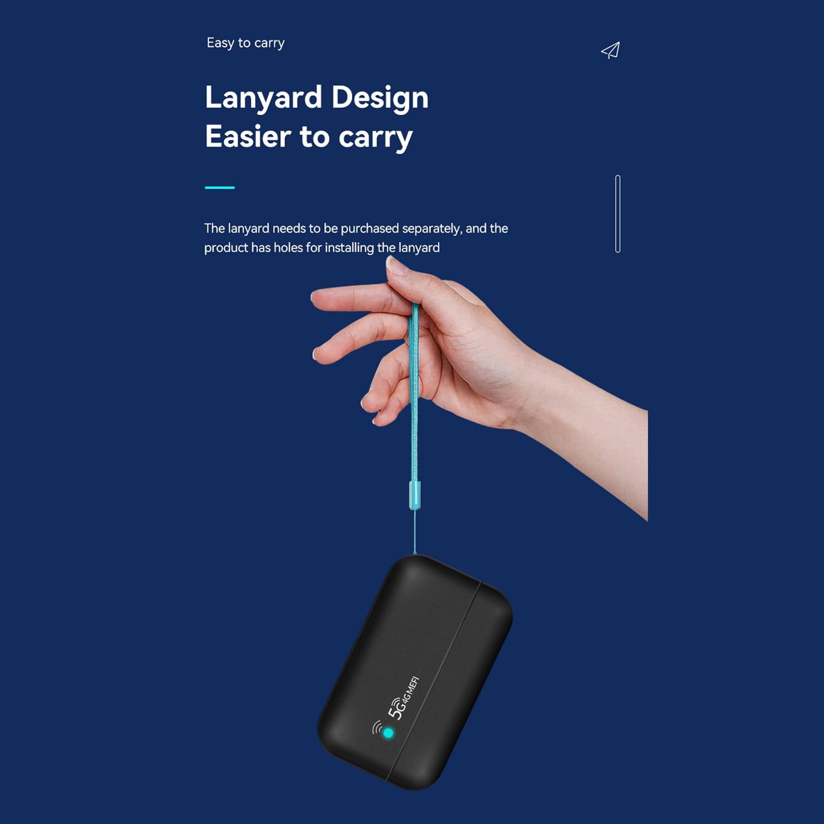 5G Mobile Wifi Hotspot, 4G Lte Usb Wireless Portable Travel Wifi Router, 300Mbps High Speed Pocket Wifi Modem Car Wifi With Sim Card Slot, Sharing Up To 10 Wifi Users