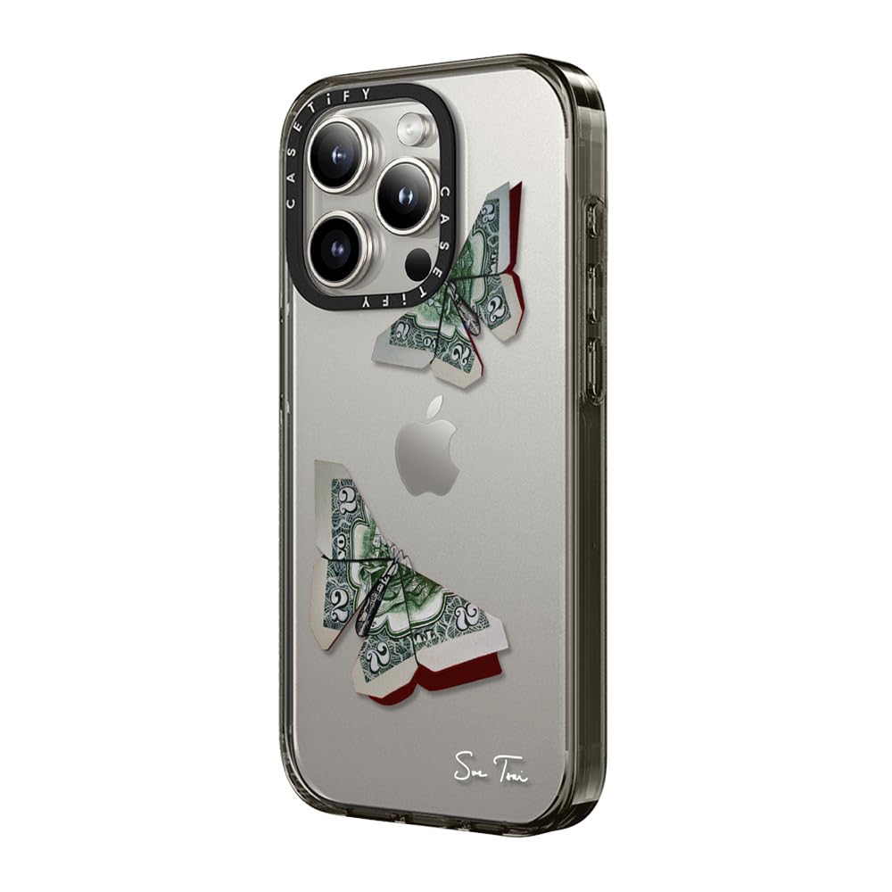 Casetify Compact Case For Iphone 15 Pro Max [2X Military Grade Drop Tested / 4Ft Drop Protection]   Moneyfly Iphone Case   Clear