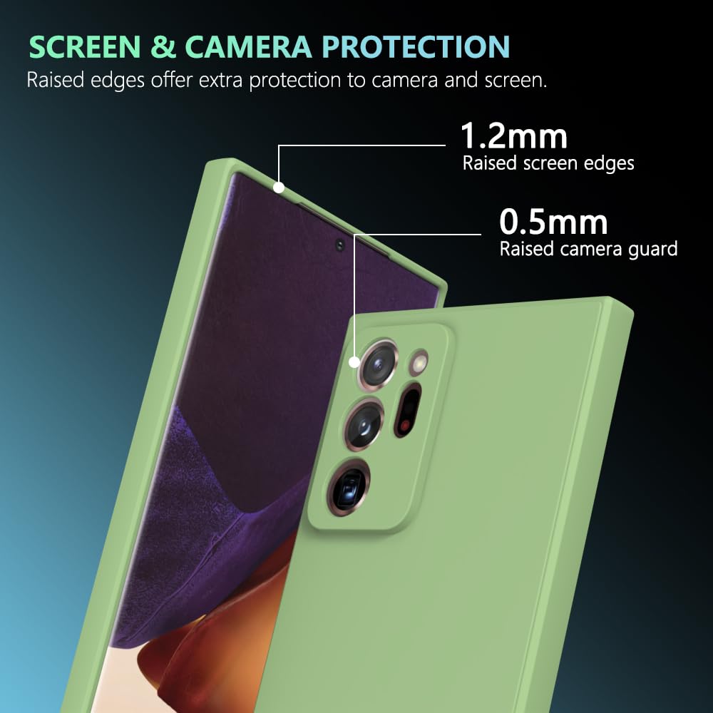 Wogroo For Samsung Galaxy Note 20 Ultra Case Green, Scratch Resistant With Soft Touch, Slim Thin Phone Cover For Samsung Galaxy
