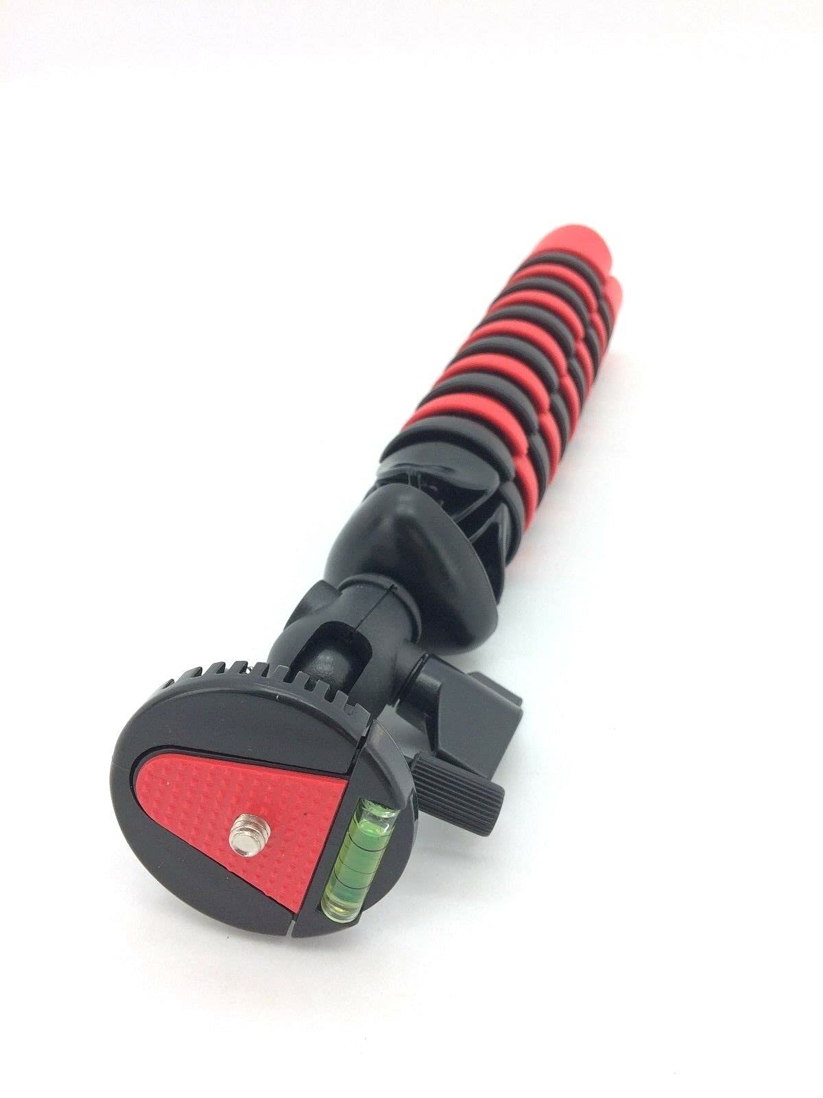 Acuvar 12 Inch Flexible Camera Tripod With Wrapable Disc Legs & Quick Release Plate + Universal Smartphone Mount For All Smartph