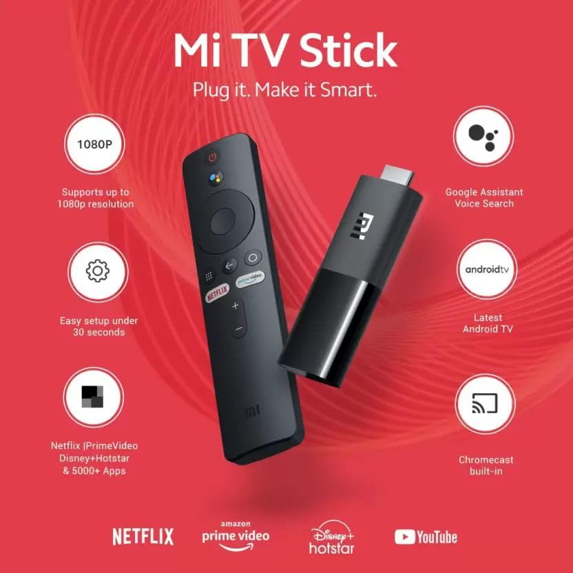 Xiaomi Mi Tv Official Us Version 1Gb Ram +8Gb Rom, Portable Streaming Media Player Hd Playback 1080P Hdr Netflix Quad Core 64 Bi