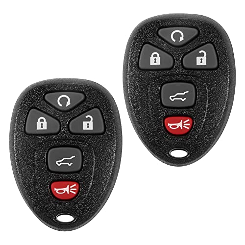 Key Fob, Keyless Entry Remote Start Control Replacement Fits For Gmc Acadia 2007 2016 Yukon Xl/Chevy Suburban Tahoe Traverse/Cad