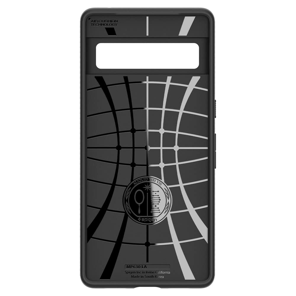 Spigen Liquid Air Pixel 7 Case (2022)   Matte Black, Anti Slip, Geometric Design, Thermoplastic Polyurethane