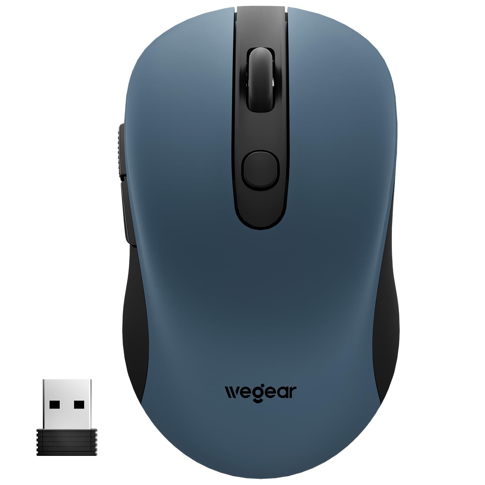 wegear USB Wireless Mouse for Laptop PC Mac, 2.4GHz Cordless MouseBlue