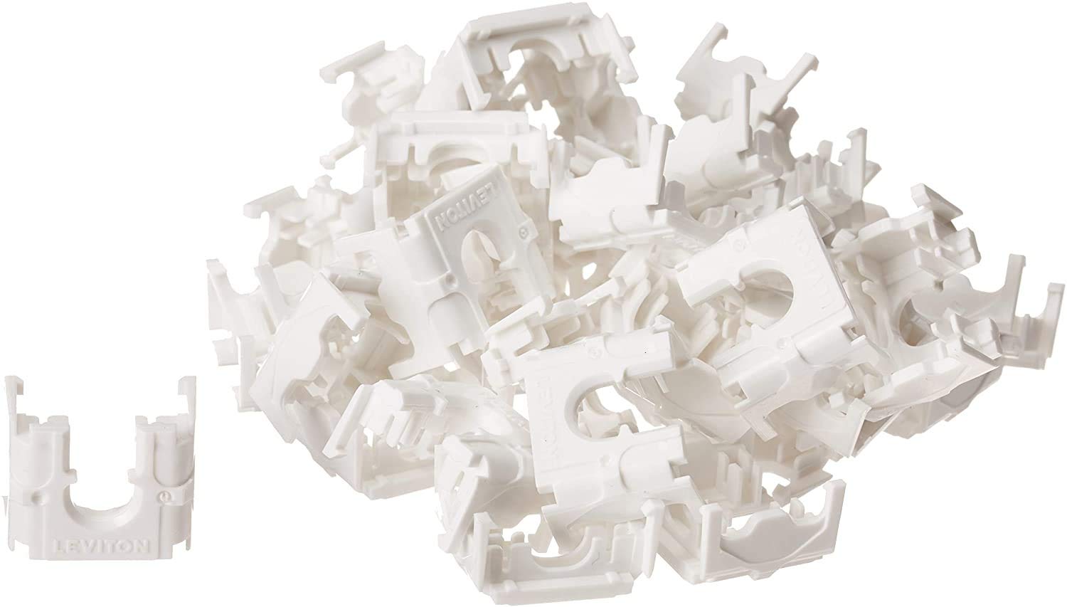 Leviton 61110 BG6 Extreme Quick Port Connector, Grey, 25 Pack, Gray